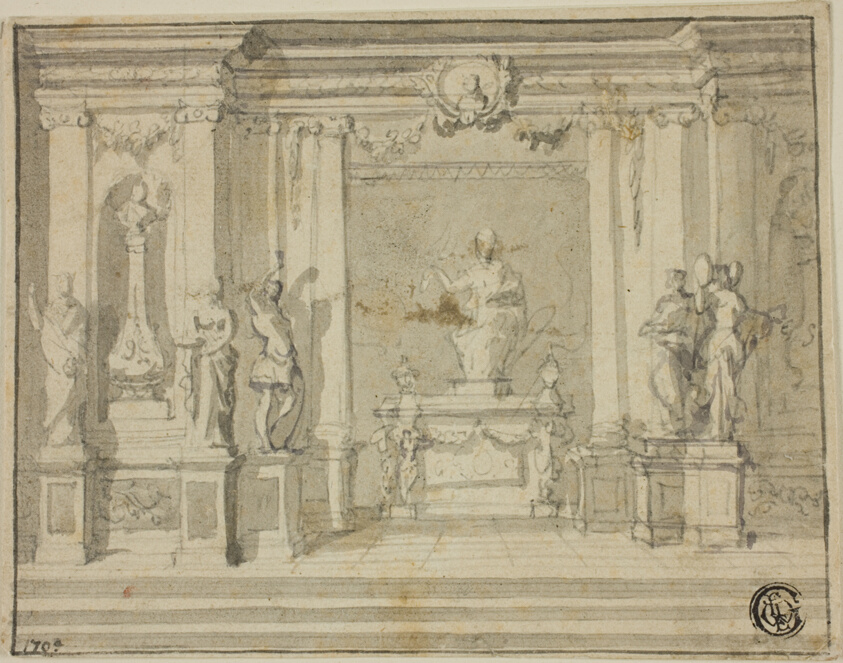 Inner Portico with Statues