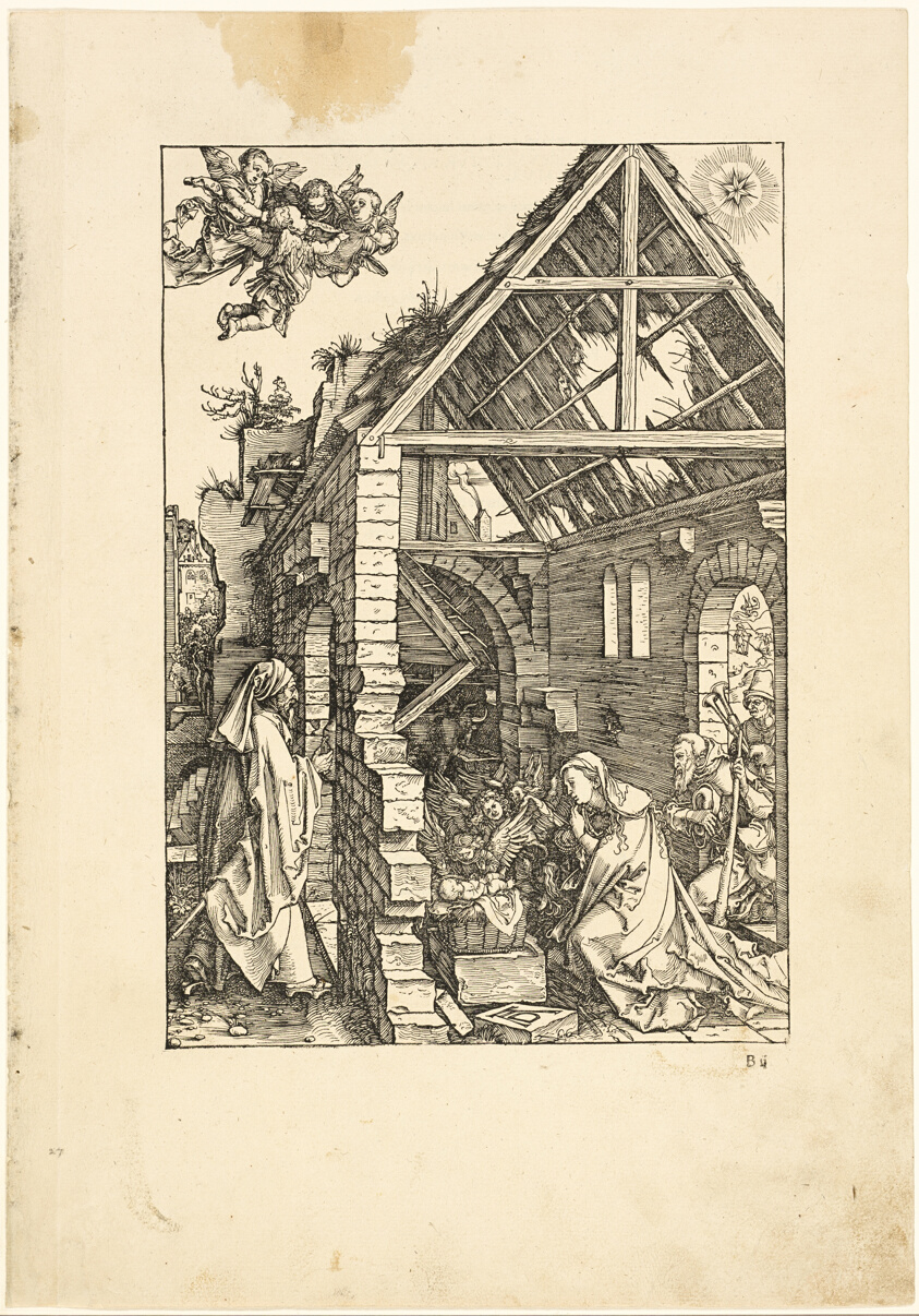 The Adoration of the Shepherds, from The Life of the Virgin