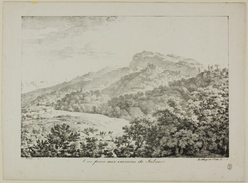 View Taken in the Region of Subiaco, from Views of Italy