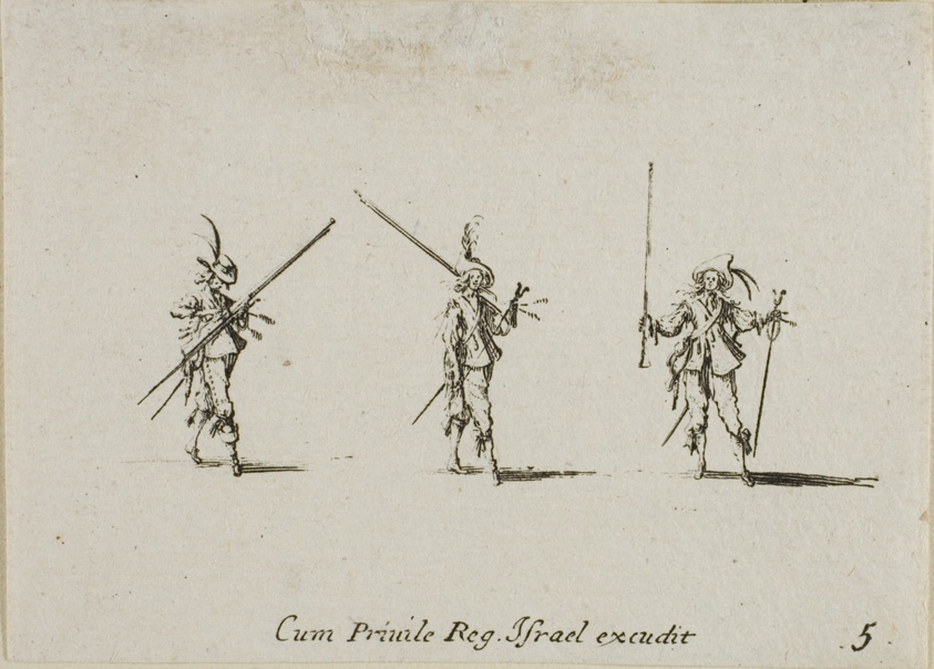 Drill with Tilted Pikes, plate five from The Military Exercises