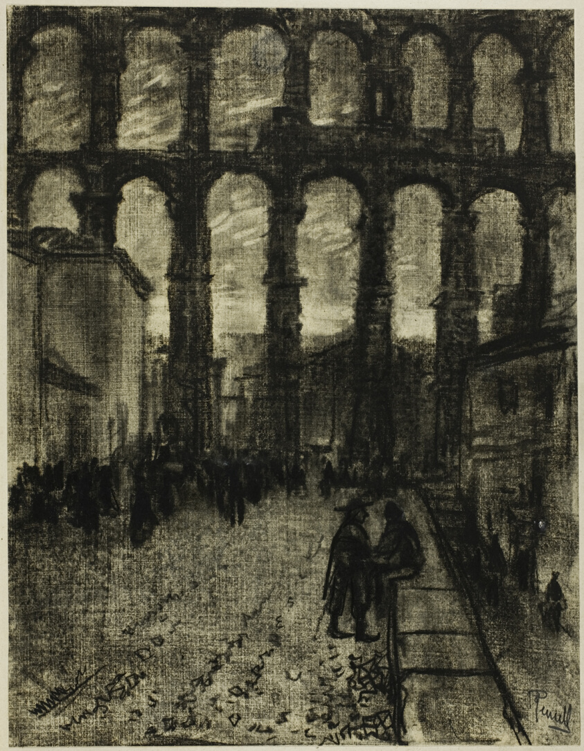 Segovia, The Aqueduct from Market, from Castilian Days
