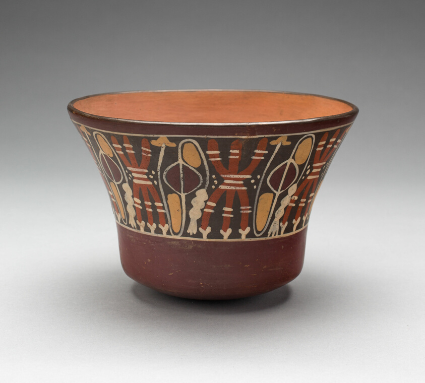 Bowl Depicting Bound Lances and Slings