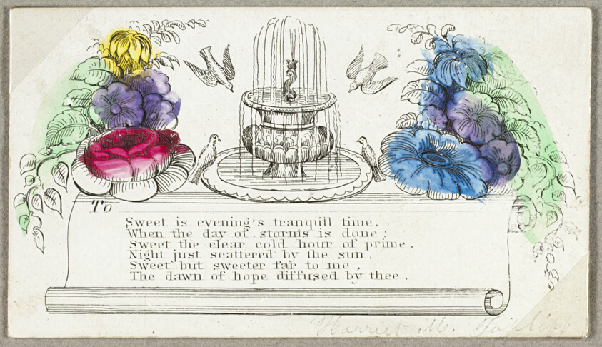 Sweet is Evening's Tranquil Time (valentine)