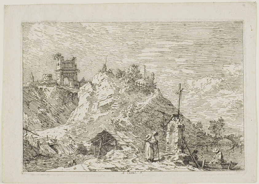 Landscape with the Pilgrim at Prayer, from Vedute