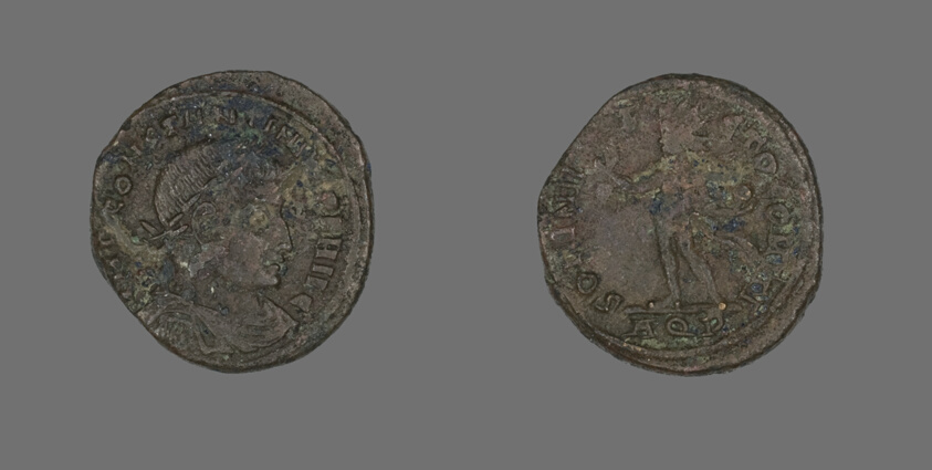 Coin Portraying Emperor Constantine I