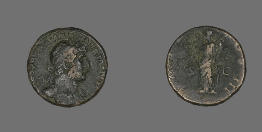 As (Coin) Portraying Emperor Hadrian