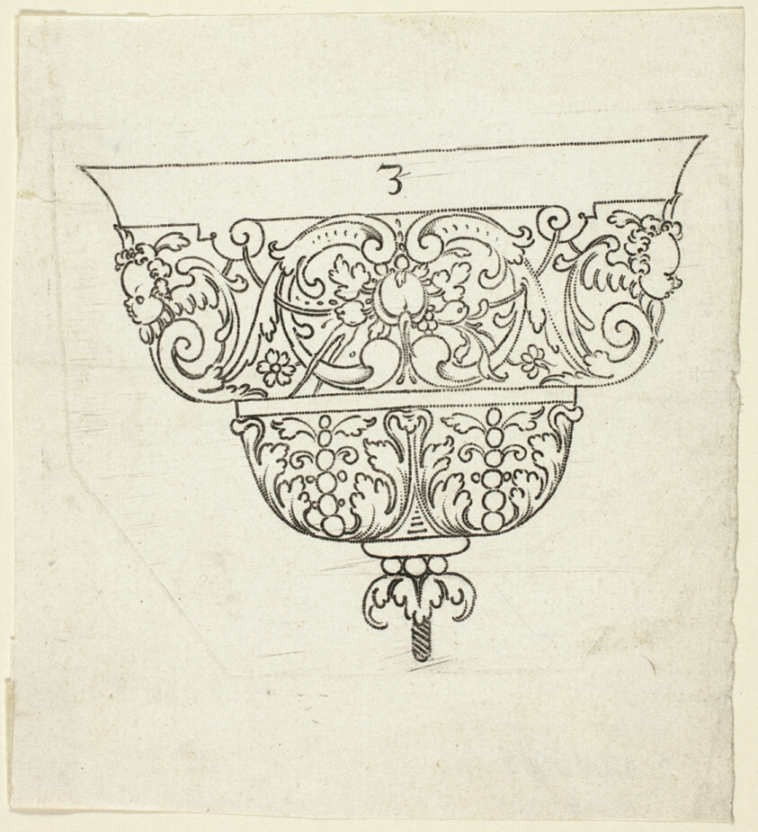 Plate 3, from XX Stuck zum (ornamental designs for goblets and beakers)
