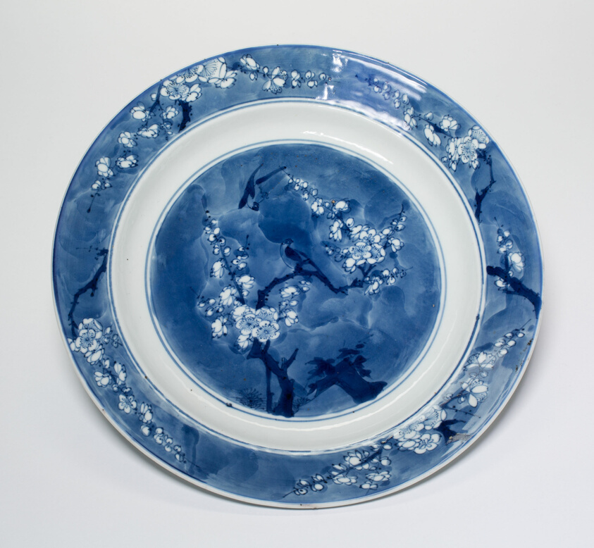 Dish with Plum Flowers and Birds