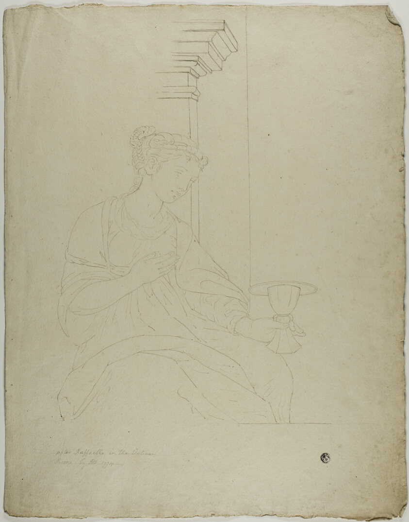 Study after the figure of Faith, after Raphael