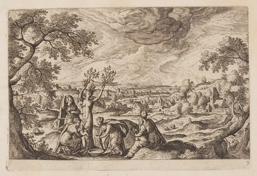 Plate 9, from Landscapes with Scenes from the Old and New Testament and Ovid’s Metamorphoses