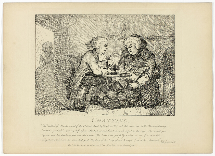 Chatting, from Boswell's Tour of the Hebrides