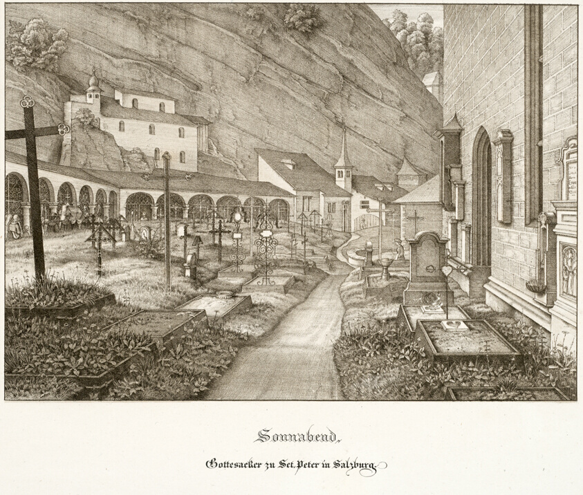 Saturday: Graveyard of St. Peter's in Salzburg