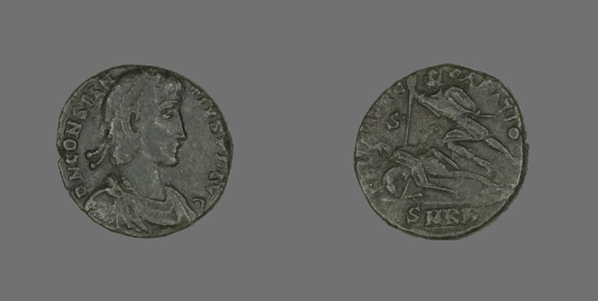 Coin Portraying Emperor Constantius II