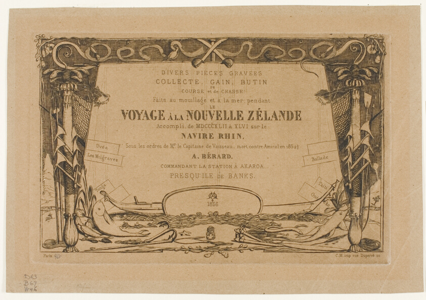 Cover for a Voyage to New Zealand (1842-46)