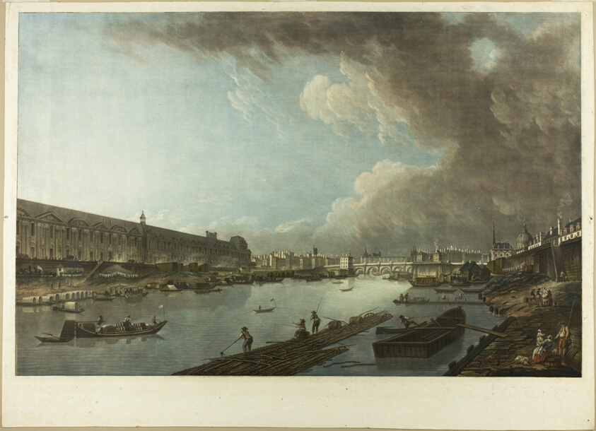 View of the Louvre and the Pont Neuf, from Vues des Tuileries)