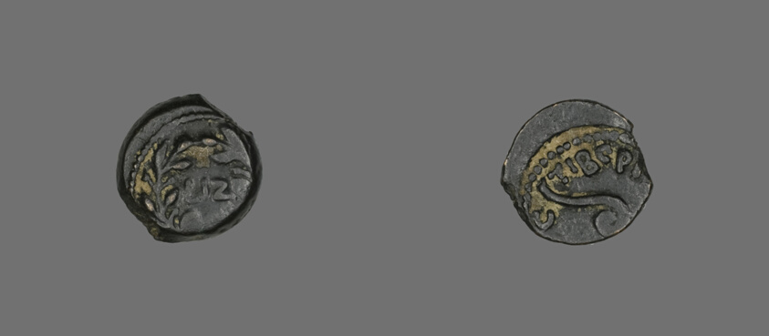 Coin Depicting an Olive Wreath