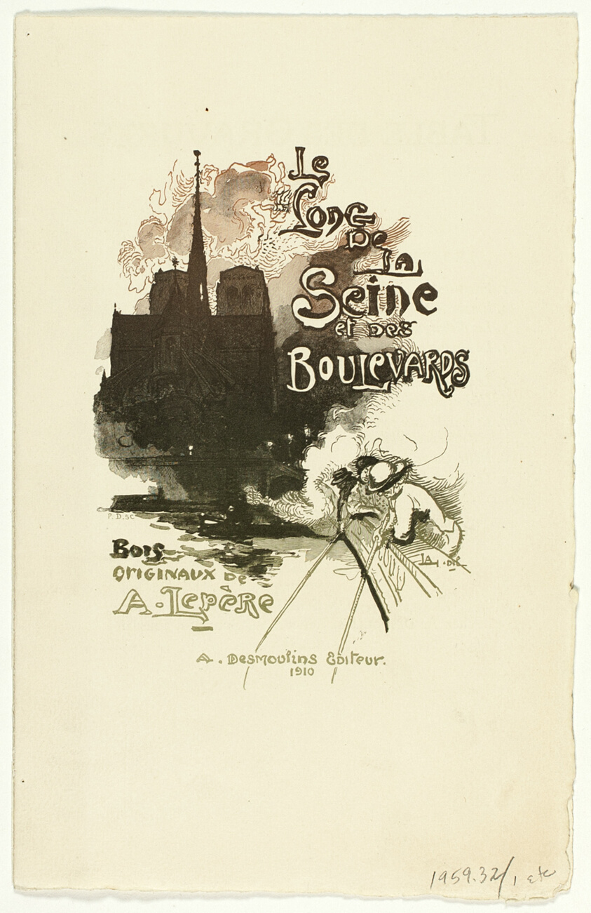 Prospectus for Le Long de la Seine et des Boulevards