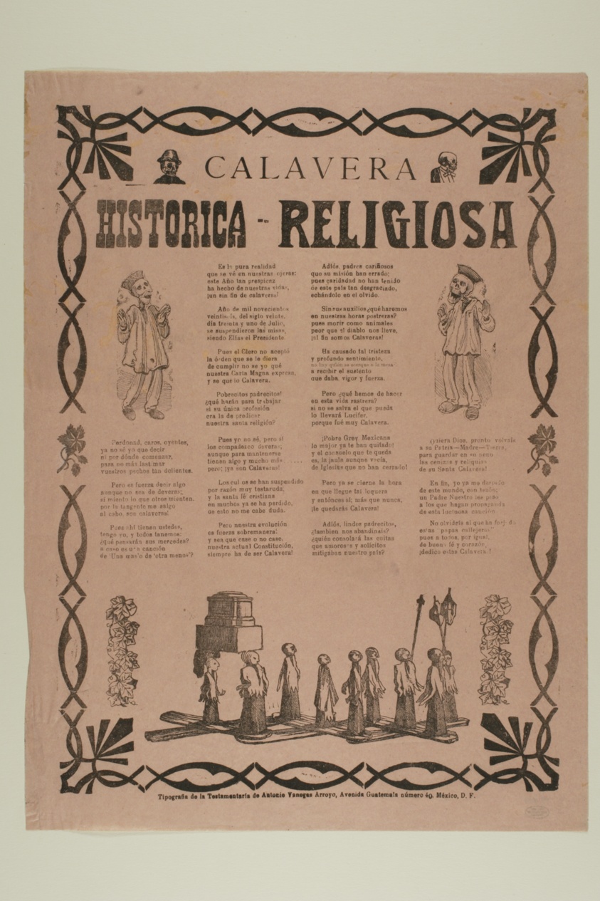 Calavera: Historica-Religiosa (Calavera: Historic-Religious)