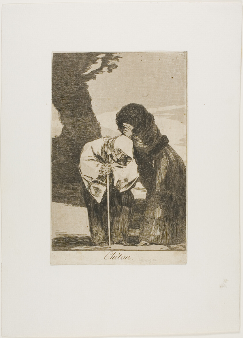 Hush, plate 28 from Los Caprichos