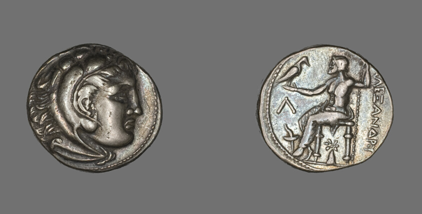 Tetradrachm (Coin) Depicting the Hero Herakles with the Features of Alexander the Great