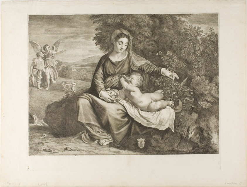 Virgin and Child, with Tobias and the Angel, from Cabinet Reynst