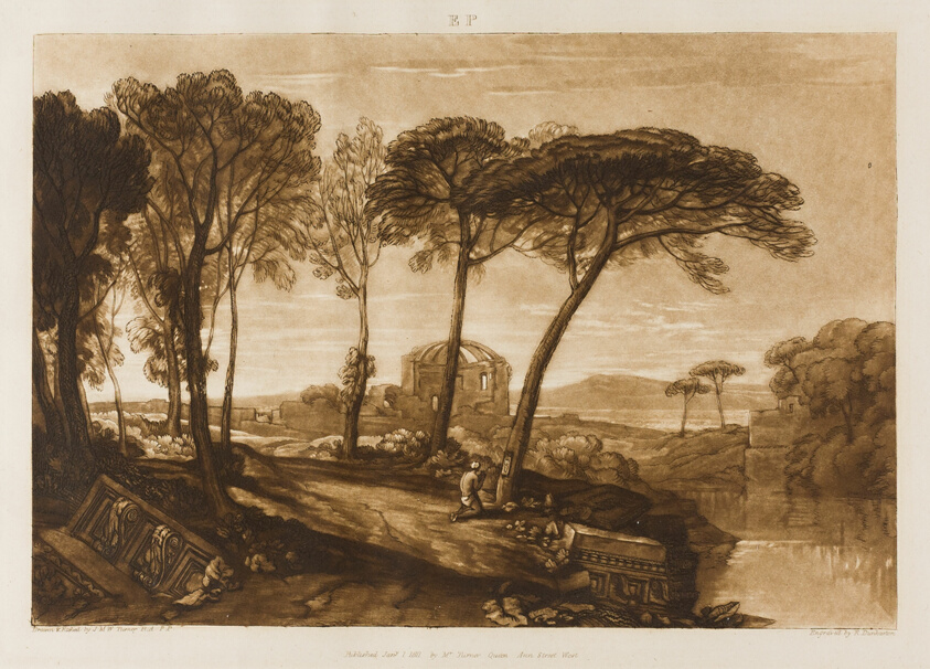 The Temple of Minerva Medica, plate 23 from Liber Studiorum