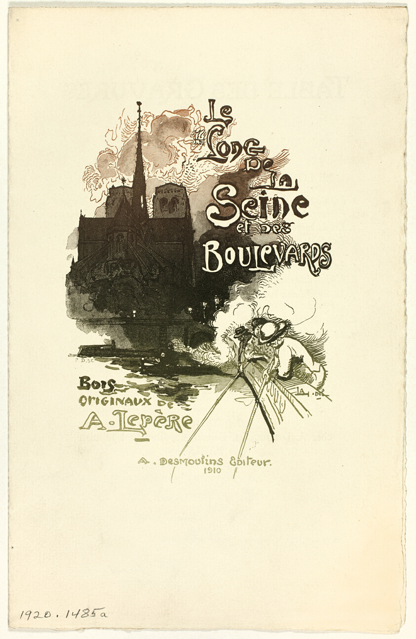 Prospectus for Le Long de la Seine et des Boulevards