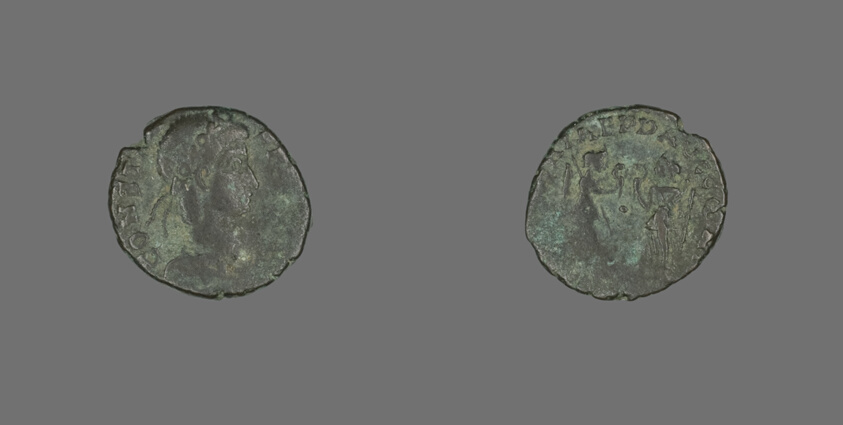 Coin Portraying Emperor Constans