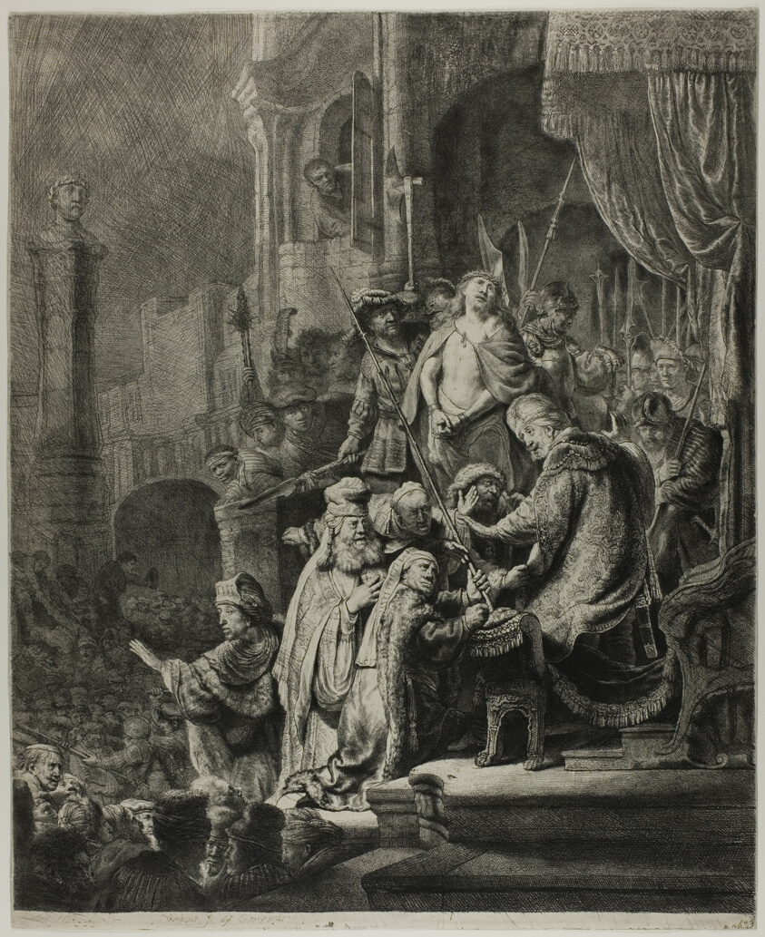Christ Before Pilate: Large Plate