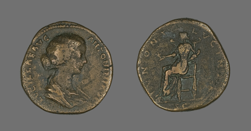 Coin Portraying Empress Lucilla