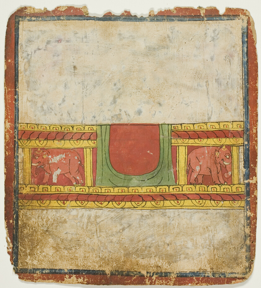 Elephant Throne, from a Set of Initiation Cards (Tsakali)