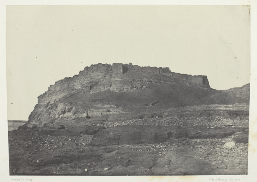 Forteress D'Ibrym (Ancienne Premmis), Vue Prise Au Sud; Nubie, plate 100 from the album "Egypte, Nubie, Palestine et Syrie" (1852)