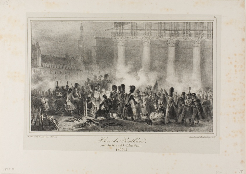 Place du Pantheon, Night of December 22 to 23, 1830