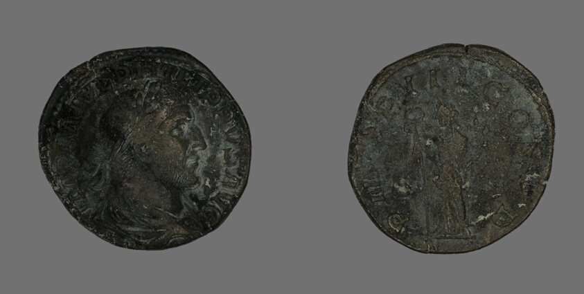 Sestertius (Coin) Portraying Philip the Arab