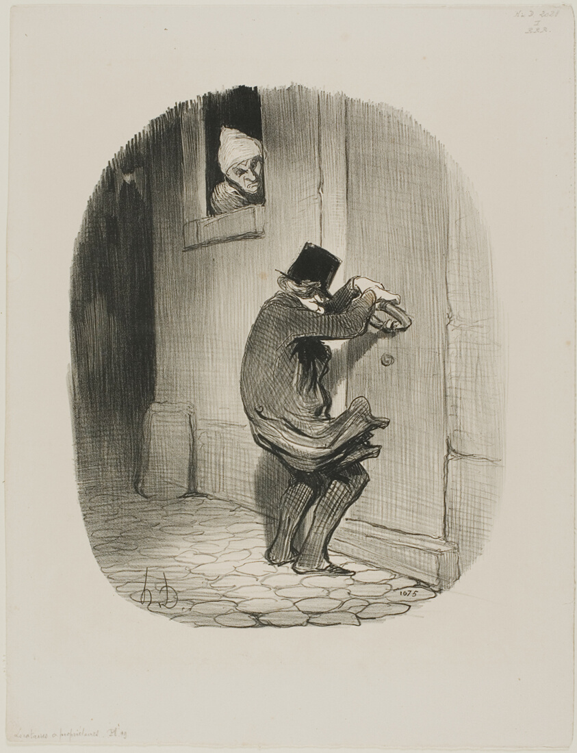 Past Midnight, plate 19 from Locataires et Propriétaires