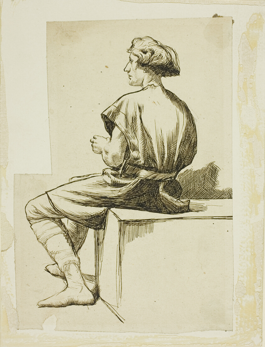 Seated Man in Tunic