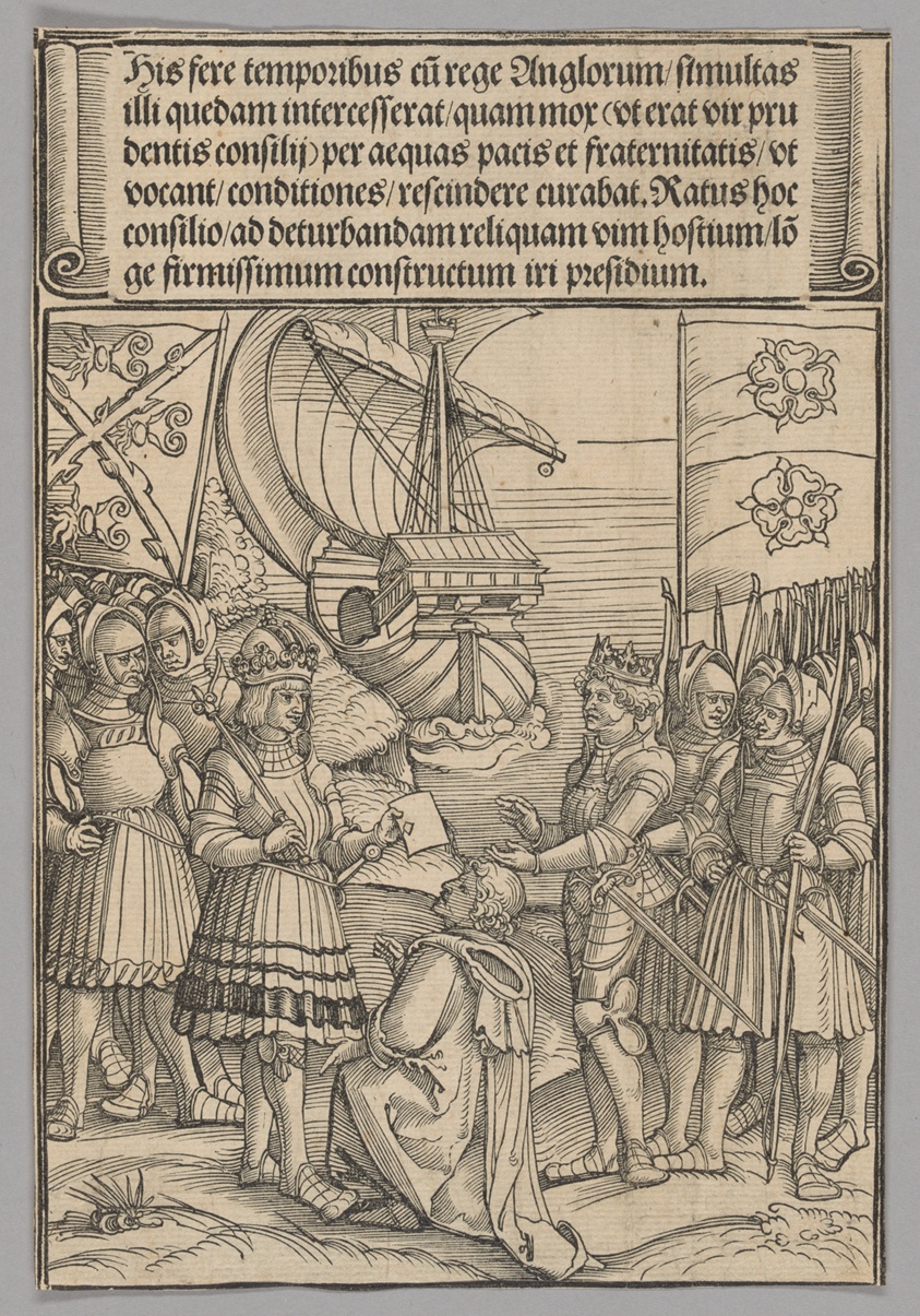 Maximilian and Henry VII of England, plate 11 from Historical Scenes from the Life of Emperor Maximilian I from the Triumphal Arch