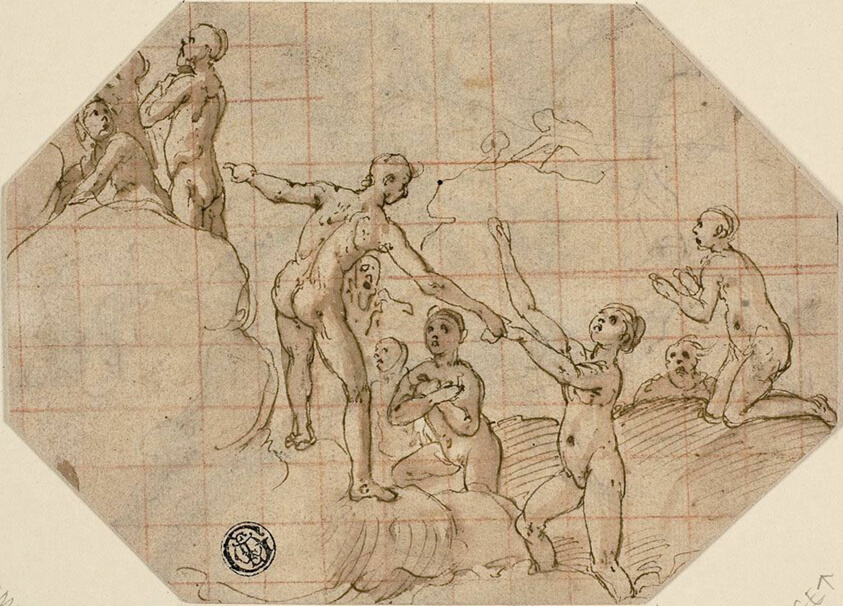 Group of Blessed Souls: Study for the Last Judgment