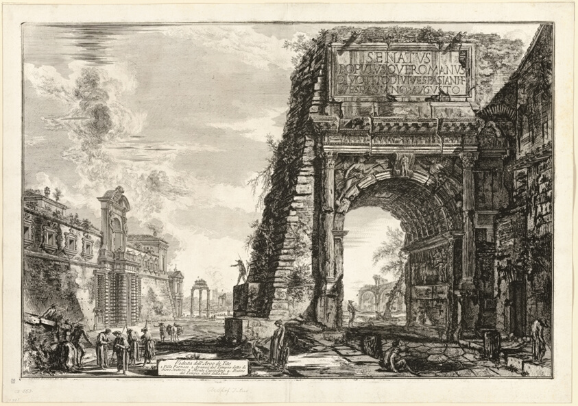 View of the Arch of Titus, from Views of Rome