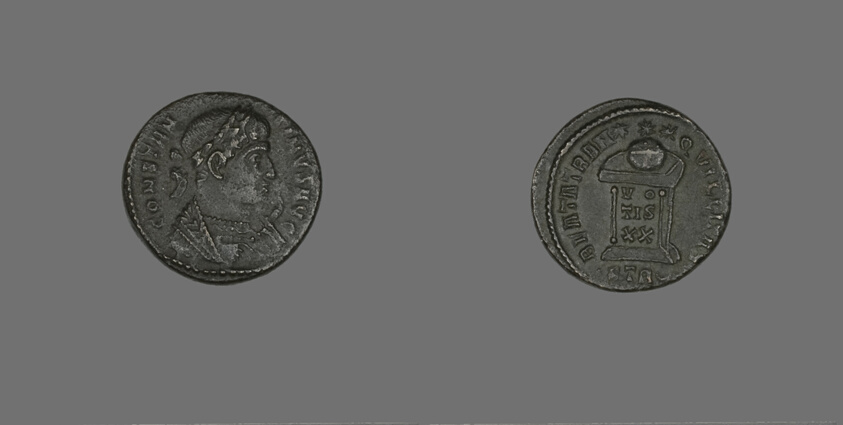 Coin Portraying Emperor Constantine I