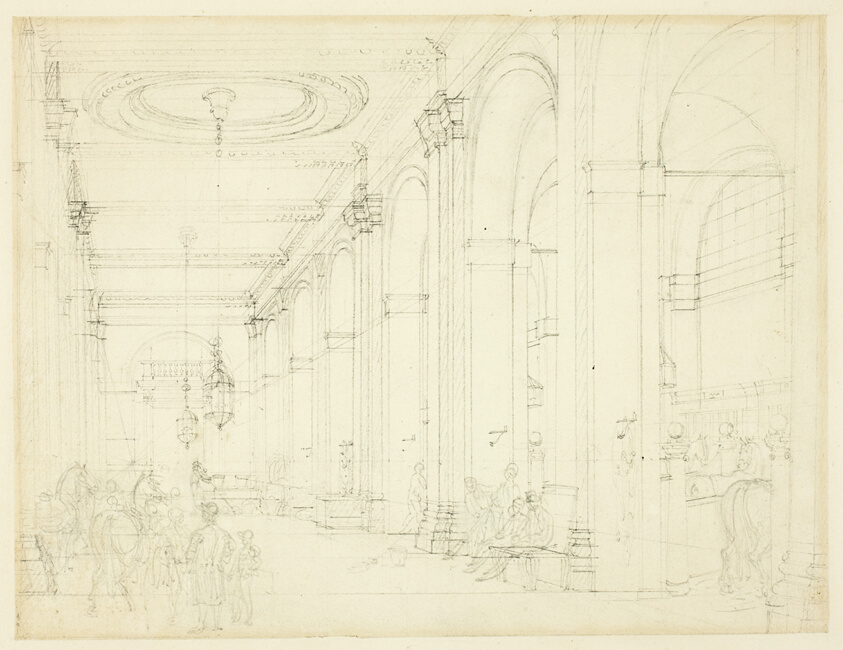Study for King's Mews, Charing Cross, from Microcosm of London
