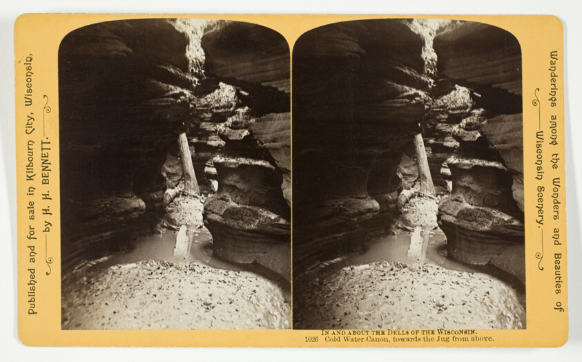 Cold Water Canon, towards the Jug from above, No. 1026 from the series "In and About the Dells of the Wisconsin River"