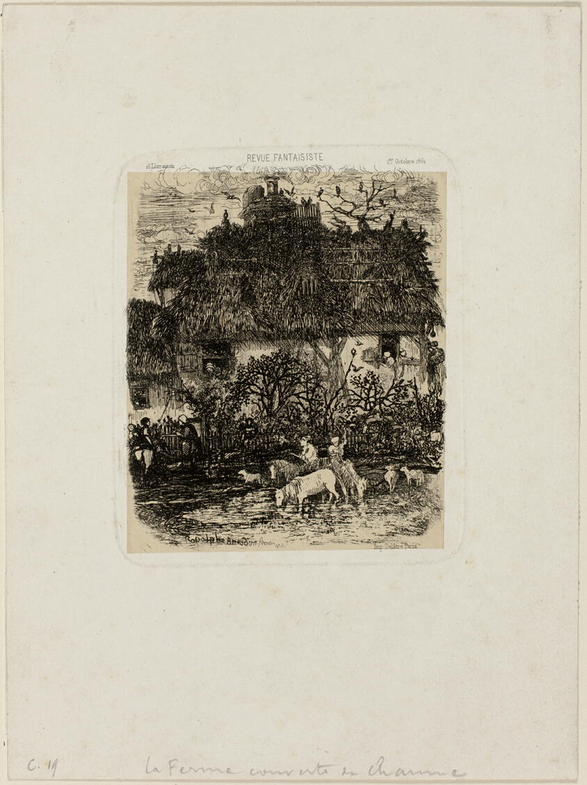The Thatch-Roofed Farmhouse, from Revue Fantaisiste