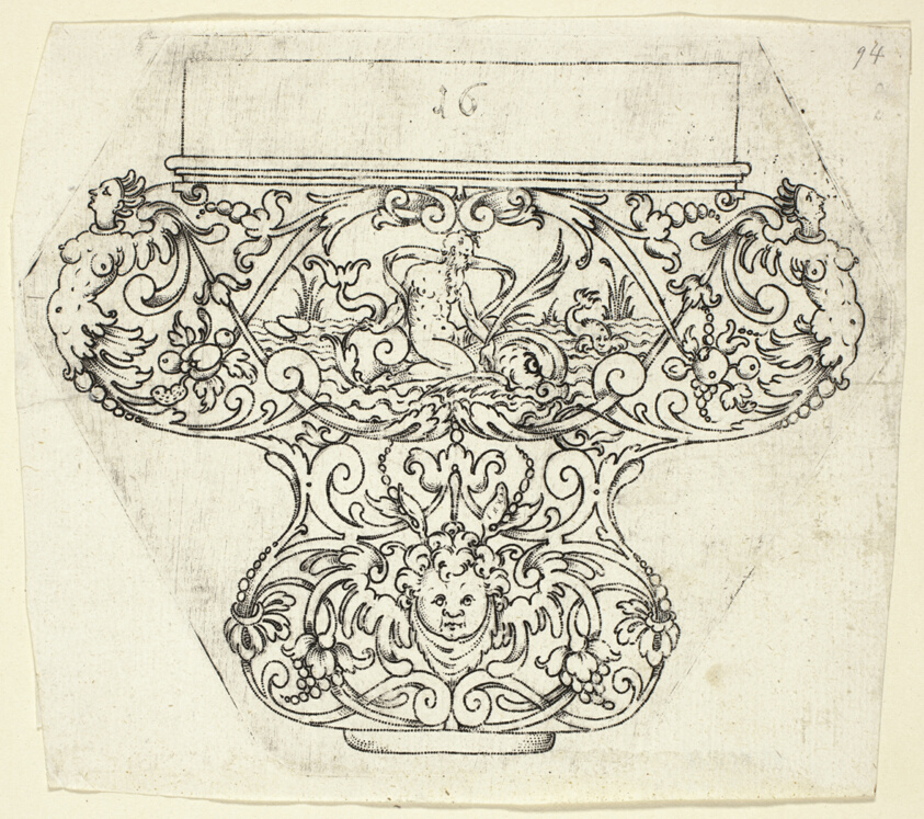 Plate 16, from twenty ornamental designs for goblets and beakers