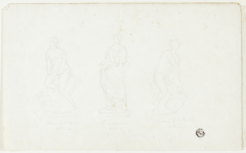 Venus, Saint Susanna, Mercury by M. Pigalle
