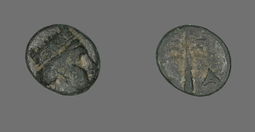 Coin Depicting the Goddess Tyche