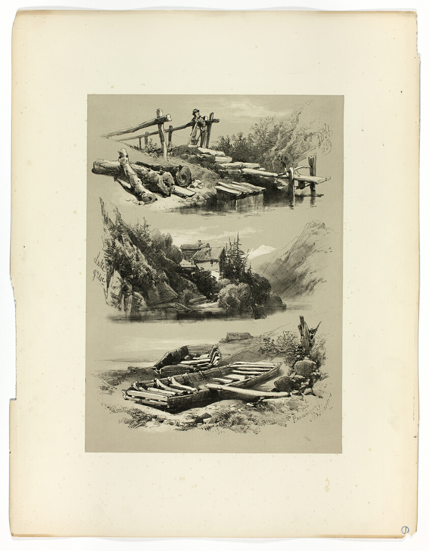 Lake of Uri and Brunnen, from Picturesque Selections