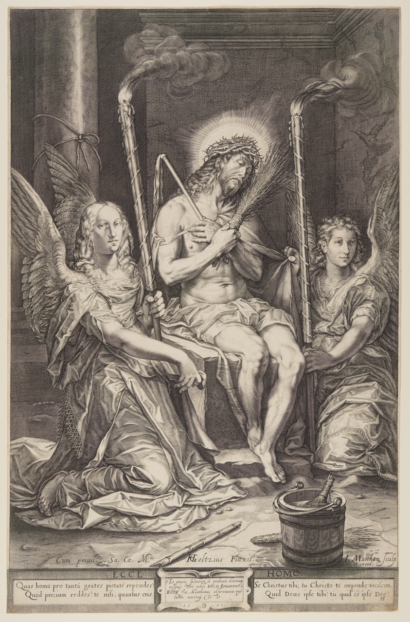 Christ on the Cold Stone with Two Angels