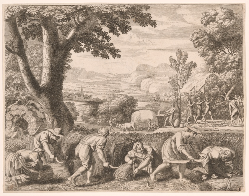 The Harvest, Plate 8 from Pastorales