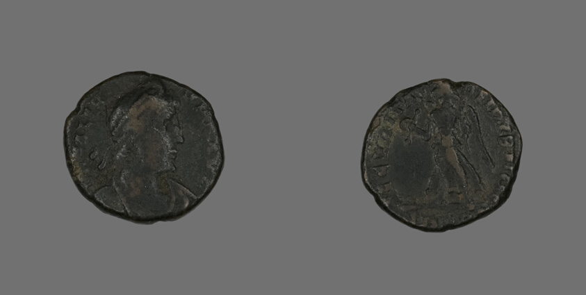 Coin Portraying Emperor Valens
